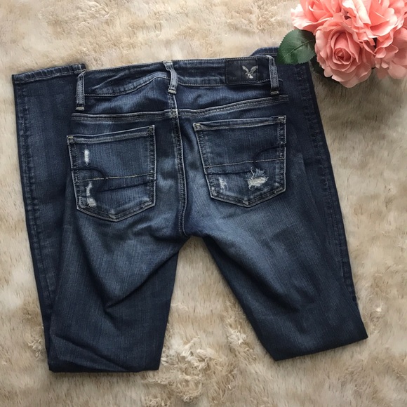 Distressed AE Jeggings - Picture 1 of 3